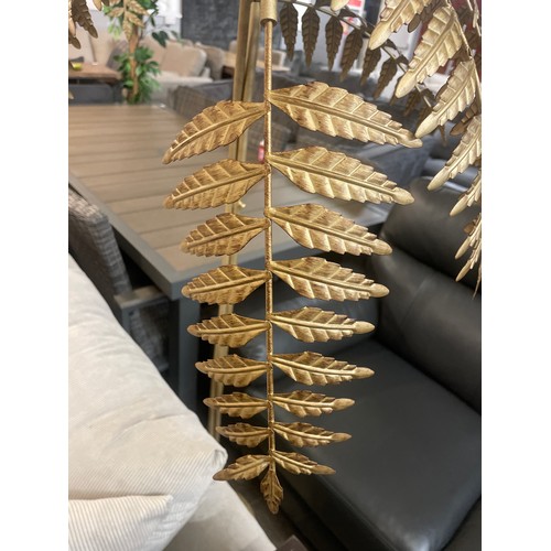 3010 - A gold fern floor standing lamp