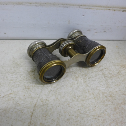 5081 - A collection of vintage binoculars and eye glasses including superior glasses, Jumelle Duchesse, Gra... 