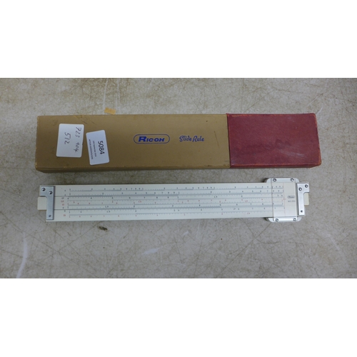 5084 - A Ricoh No.153 slide rule