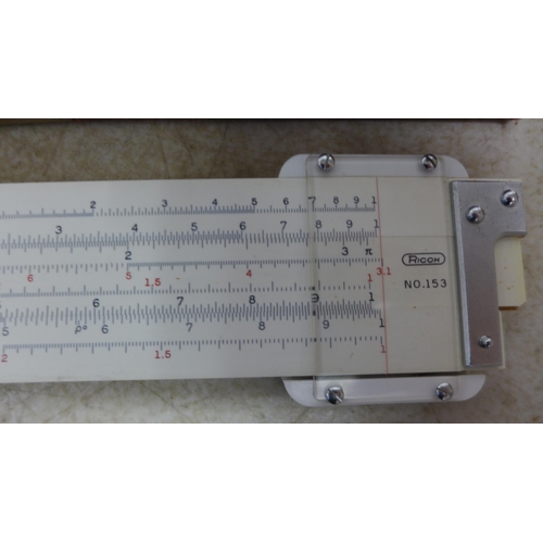 5084 - A Ricoh No.153 slide rule