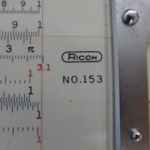 5084 - A Ricoh No.153 slide rule