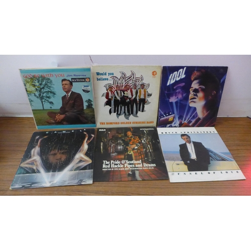 5110 - A large collection of LP records including Duran Duran, David Bowie, The Police, Gary Numan, Dire St... 