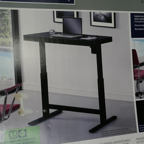 3169 - A black Tresanti electric adjustable desk