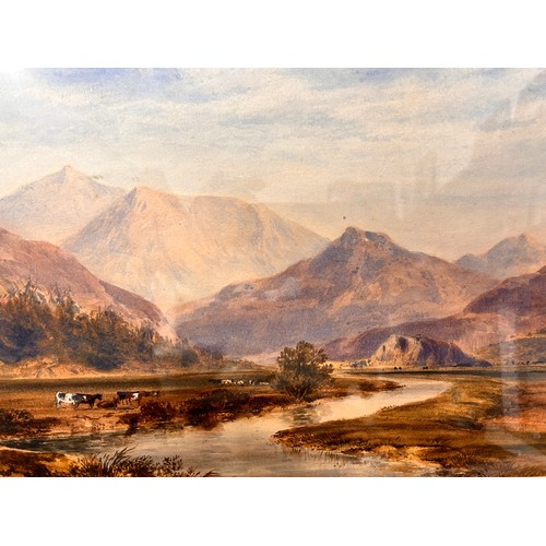 288 - Alfred Clint R.B.A. (1807-1883), Near Snowdon, watercolour, framed