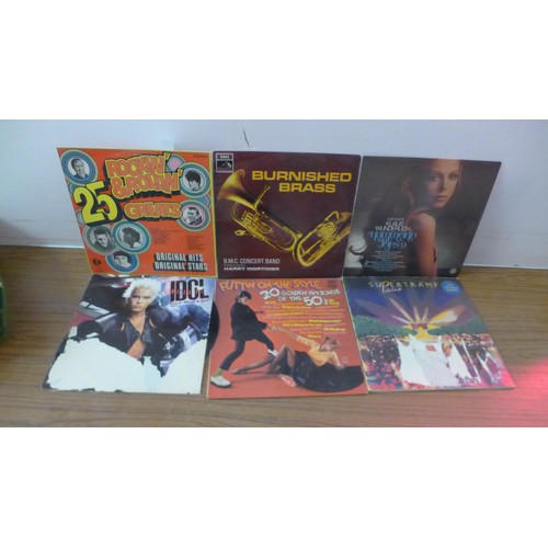 5110 - A large collection of LP records including Duran Duran, David Bowie, The Police, Gary Numan, Dire St... 