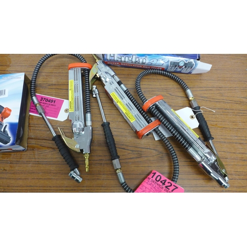 5314 - A quantity of Clarke items including three Clarke CTILGB linear tyre inflators, a Clarke Air CSG1C a... 