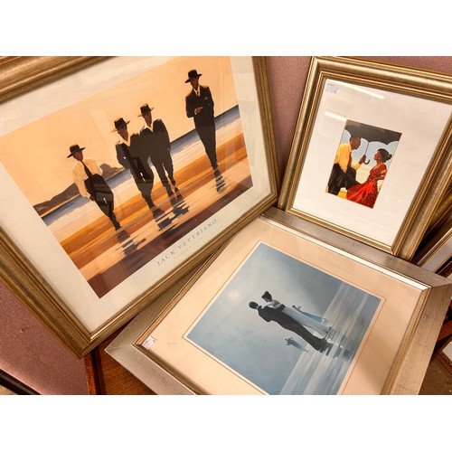 299 - Three Jack Vettriano prints, framed