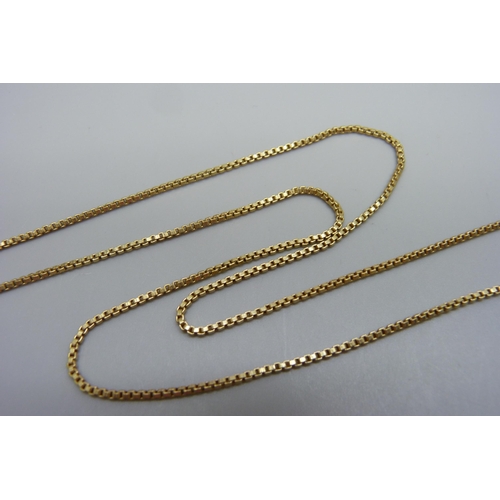 1062 - A 14ct gold chain, 8g, 53cm