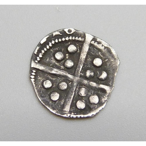 1080 - A coin; Irish Edward IV silver penny, pellets at neck variety, 1461-83