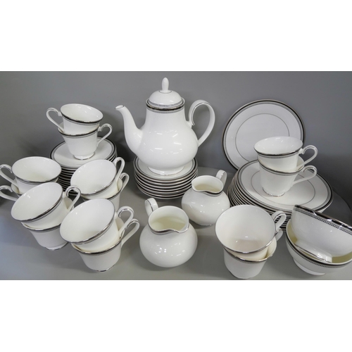 1135 - Royal Doulton Sarabande teaware, glass, other china, blue (48 pieces) glass bottles, etc. **PLEASE N... 