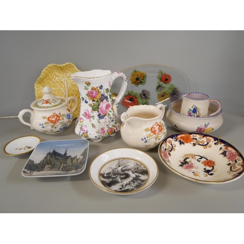 1142 - Two boxes of assorted china including Poole Pottery, Royal Doulton, Royal Worcester, etc., some boxe... 