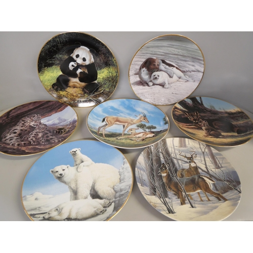 1152 - Collectors plates, animal and flower themed and two Coalport dishes **PLEASE NOTE THIS LOT IS NOT EL... 