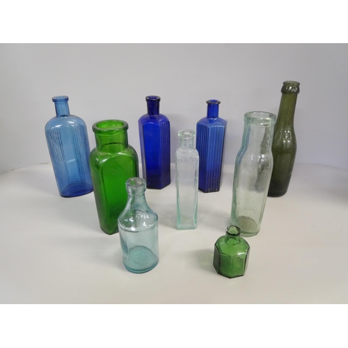 1158 - A collection of approximately 40 early glass bottles **PLEASE NOTE THIS LOT IS NOT ELIGIBLE FOR IN-H... 