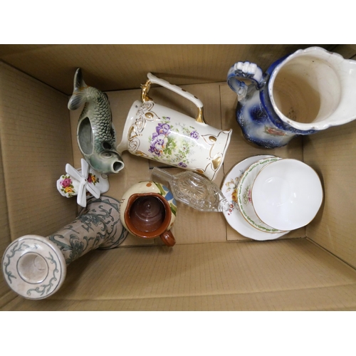 1172 - A large collection of china and glass including Victorian, 1950s Italian drinks set, a ceramic garni... 