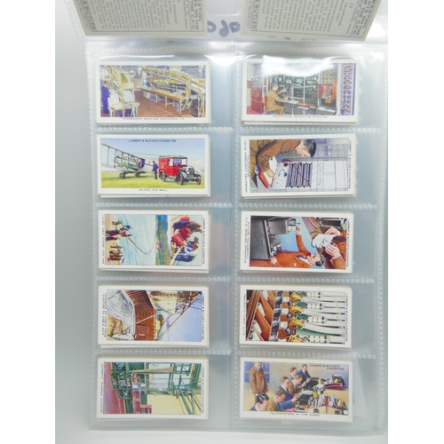 624 - CIGARETTE CARDS; 9 complete sets, including L & B (3), GPO, Keep Fit, Trees, Carreras Airmen & Airwo... 