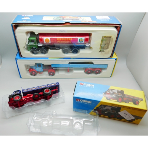 643 - A collection of Corgi vehicles and model aircraft and one other