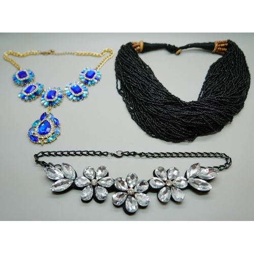 649 - Three statement necklaces