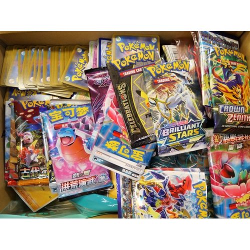 668 - A box of Pokémon cards, English, Japanese, Chinese and base cards