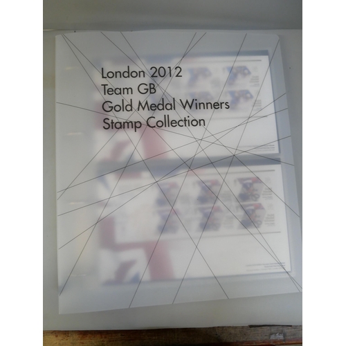 691 - Stamps; London 2012 Team GB Gold Medal Winners stamp collection