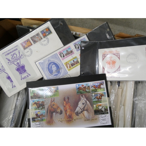 716 - A carton of Great Britain first day covers from all periods through to around 2012, many Cotswold, B... 