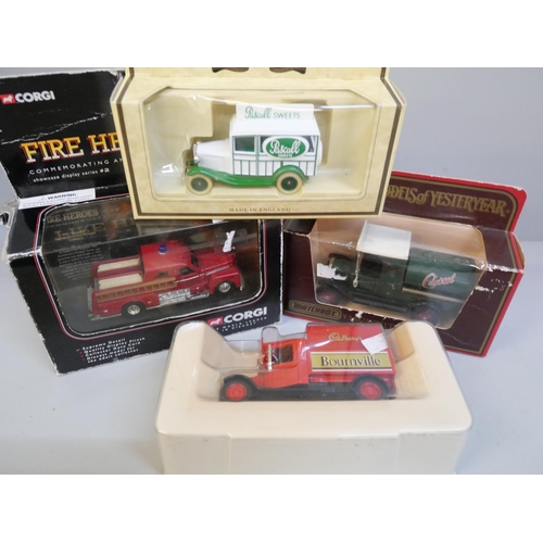 732 - Two boxes of die-cast models, boxed