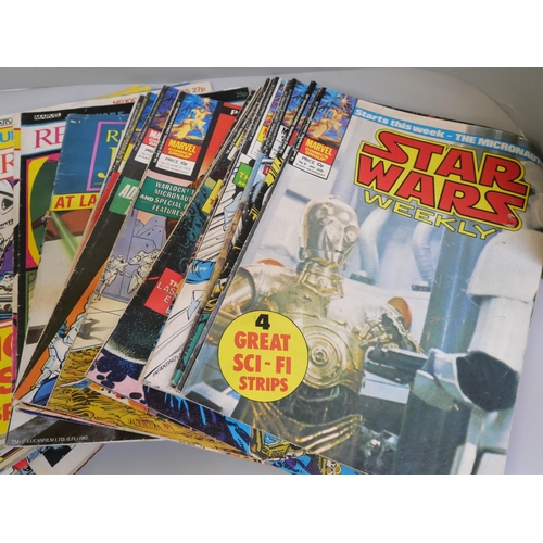 753 - A box of Star Wars and DC comics