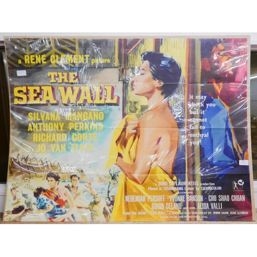 791 - A quad film poster, The Sea Wall