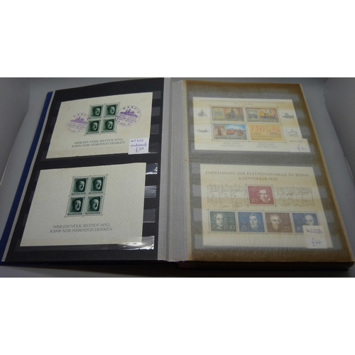 814 - Stamps; a stock-book of mini-sheets, 81 sheets, (with a catalogue value of over £1,400)