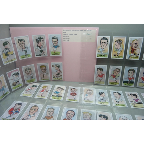 815 - Soccer cards, seven near-mint sets of Ritchie & Co., (one set), and Premier Sports cards, (six sets)... 