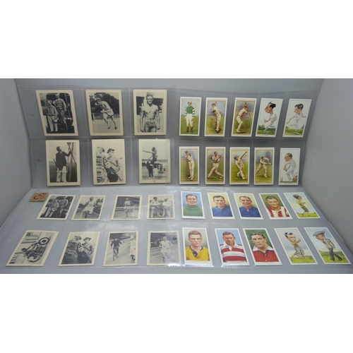 819 - Collectors cards; African Tobacco Manufacturers, The World of Sport 1939 cigarette cards (14) and Wo... 