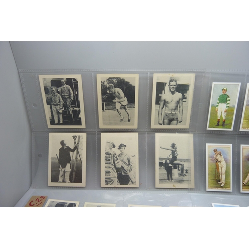 819 - Collectors cards; African Tobacco Manufacturers, The World of Sport 1939 cigarette cards (14) and Wo... 