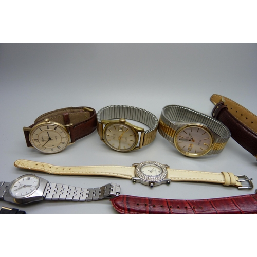 841 - A collection of wristwatches including Allaine automatic and Elgin quartz