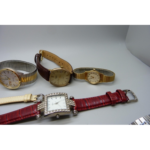 841 - A collection of wristwatches including Allaine automatic and Elgin quartz