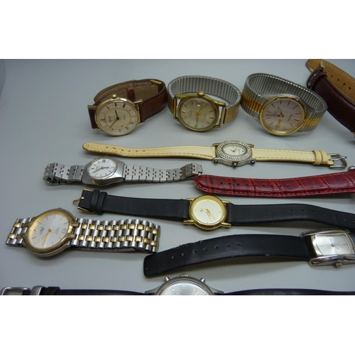 841 - A collection of wristwatches including Allaine automatic and Elgin quartz