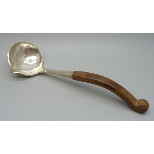 856 - A Peruvian silver ladle, marked Peru and 925