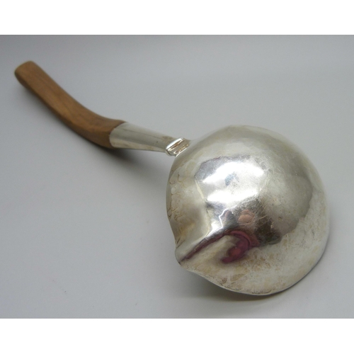 856 - A Peruvian silver ladle, marked Peru and 925