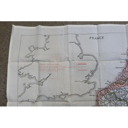 895 - An Air Ministry issue silk RAF escape map