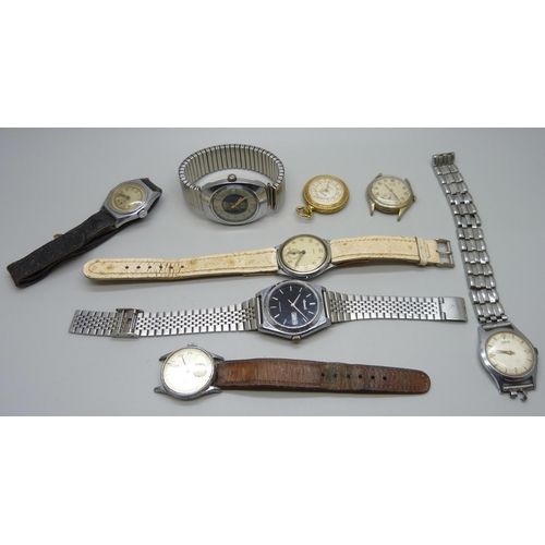 915 - A collection of mechanical wristwatches including Oris automatic, Oris Star, Ingersoll auto, etc., s... 