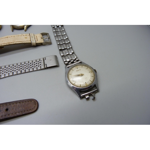 915 - A collection of mechanical wristwatches including Oris automatic, Oris Star, Ingersoll auto, etc., s... 