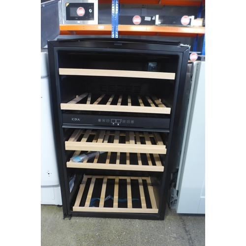 4060 - CDA Integrated Dual Zone Wine Cooler ( No Door),  H884xW590xD545  - model no. FWV902BL, Original RRP... 