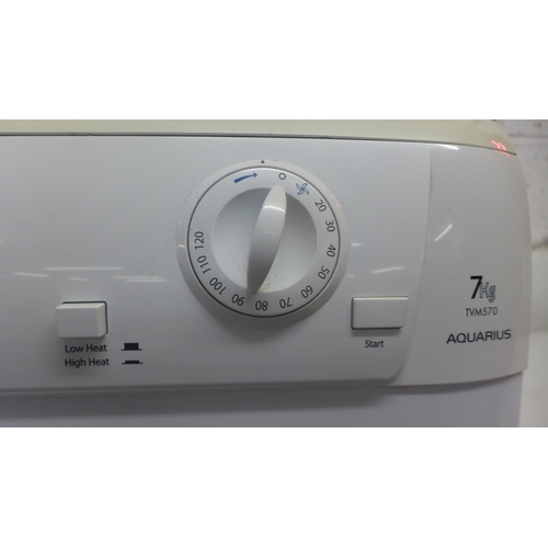 5118 - A Hotpoint Aquarius TVM570, 7kg tumble dryer