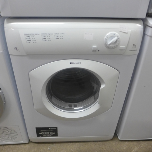 5122A - A Hotpoint Aquarius TVM570, 7kg tumble dryer