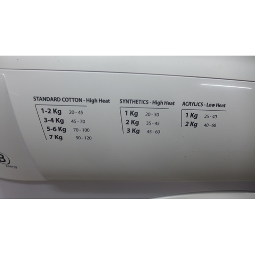 5122A - A Hotpoint Aquarius TVM570, 7kg tumble dryer