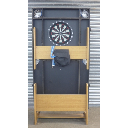 5154 - A tilting/foldaway games table including pool, darts and table tennis