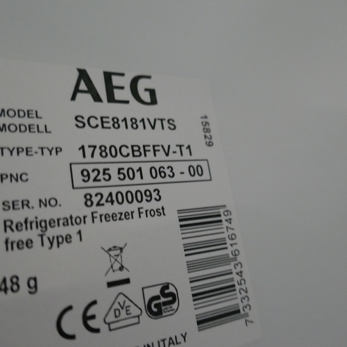 4007 - AEG 70/30 Fridge Freezer (Frost Free) H1772xW540xD549  - Model no -SCE8181VTS (458-73) *This lot is ... 