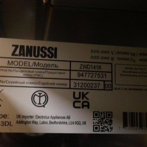 4010 - Zanussi  Warming Drawer H140xW594xD535 - Model no -ZWD141K (458-111) *This lot is subject to Vat