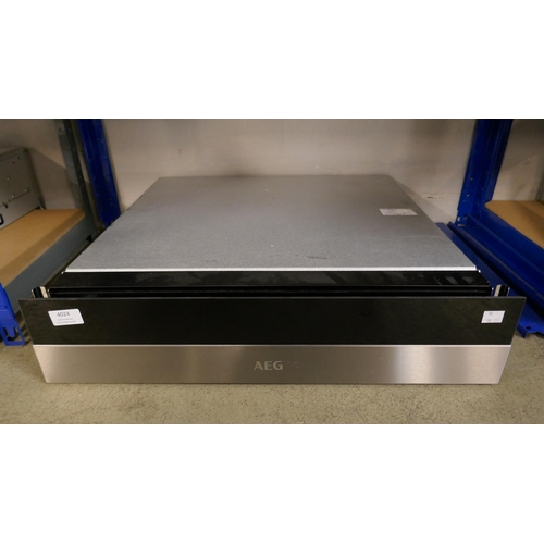 4024 - AEG Stainless Steel And Black Warming Drawer H140xW595XD535  - Model no -KDK911424M (458-71) *This l... 