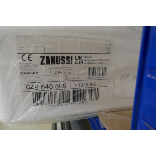 4027 - Zanussi 4-Zone Gas on Glass Hob (458-3) *This lot is subject to Vat