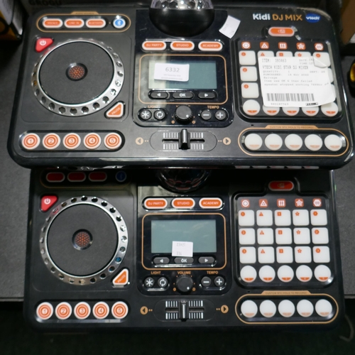 6332 - 3 x Vtech Kidi Star Dj Mixer's - This lot requires UK adapters (334-384,385,386) *This lot is subjec... 