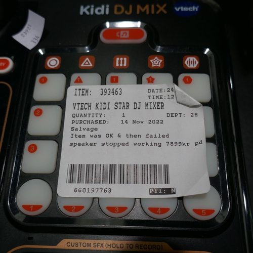 6332 - 3 x Vtech Kidi Star Dj Mixer's - This lot requires UK adapters (334-384,385,386) *This lot is subjec... 